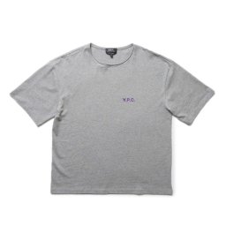 アーペーセー A.P.C. メンズ 半袖 Tシャツ トップス アパレル H26194 COFDW PLB JEREMY T-SHIRT ジェレミー HEATHERED LIGHT GREY ライトグレー S M L