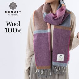 MCNUTT マフラー BOX付き オレンジ MCNUTT OF DONEGAL マクナット・オブ・ドネガル マフラー ストール  旅行 トラベル レジャー 外出 お出かけ タウンユース デイリーユース ギフト プレゼント 贈り物 記念日 誕生日 お祝い