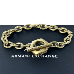 アルマーニエクスチェンジ チェーンブレスレット ゴールド メンズ 父の日 レディース 母の日 ブランド ユニセックス 大人 シンプル ブレスレット 男性 女性 プレゼント ギフト 誕生日 記念日 贈り物 アクセサリー ジュエリー 成人 卒業 入学