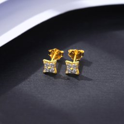 ピアス 両耳用 キュービックジルコニア ホワイト シルバー925 イエローゴールド スタッド 小さめ 小ぶり おしゃれ 可愛い かわいい ce20121207