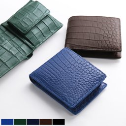 クロコダイル 二つ折り 財布 レディース 小銭入れ付き 本革 無双 マット加工 一枚革 革 コンパクト かわいい 鰐革 本革 レザー プレゼント 春財布 (06001681r) クリスマス 母の日 女性 定年退職 バレンタイン 成人祝い