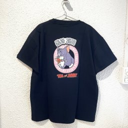 トムとジェリー ハングルシリーズ Ｔシャツ(ブラック) Mサイズ アパレル