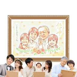 古希のプレゼントに、選んでよかったと思える似顔絵のギフト。下書き確認ができるので、安心して贈れます。 似顔絵 ギフト 古希祝い 名入れ 贈り物 プレゼント 手描き 古希 長寿 記念 傘寿 おじいちゃん 祖父母 おばあちゃん 下書き確認 修正無料 名入れ かわいい サプライズ そっくり 宝物 長寿祝い 70歳 古希 一生もの 記念日 二次会 オーダーメイド 百寿祝い 家族 応援 還暦祝い おすすめ