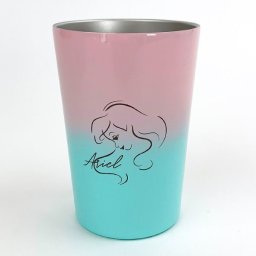 ディズニー アリエル ステンレスタンブラー ピンク×グリーン  コップ