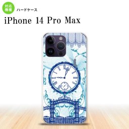 iPhone14 ProMax iPhone14 Pro Max スマホケース 背面ケース ハードケース 時計 妖精 青 2022年 9月発売 nk-i14pm-1257