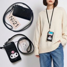 【ラッピング無料】N°21 ヌメロ ヴェントゥーノ KUROMI カードケース＆ストラップ ギフト