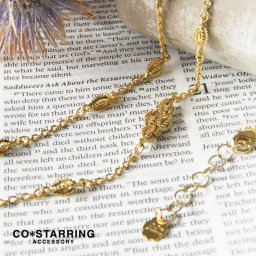 【CO＊STARRING コ・スターリング】モチーフ ロングネックレス (RIC-185)レディース アクセサリー オケージョン 入学式 卒業式 フォーマル 冠婚葬祭 プレゼント 母の日 ナチュラル ナチュランド 母の日 クリスマス ギフト プレゼント