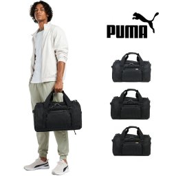 PUMA シェアボストン ボストンバッグ 35-45L 大容量 拡張 旅行 宿泊 部活 ジム 普段使い 使いやすい レディース メンズ ギフト プレゼント ブラック j20508