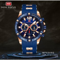 MINIFOCUS メンズ 男性用 腕時計 時計 ストップウォッチ クロノグラフ スポーツ 欧米 海外人気 ミリタリーマルチ クォーツ 夜光 カレンダー MF0349G