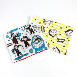 おさるのジョージ お風呂大好きタオルセット ガーゼタオル ボディタオル バスタイム BOX入り ギフト