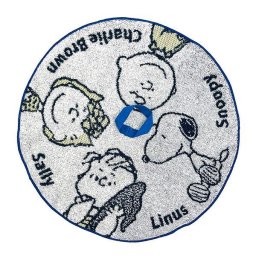 スヌーピー SNOOPY 円形ひも付きタオルPN1672TW ハンドタオル ブルー