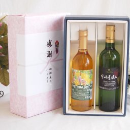 実りの秋の贈り物 感謝の贈り物ボックス 沖縄産パイナップル辛口白ワインと国産ワインセット(甲州遅摘み 白 完熟甘口ワイン 甘口(山梨県)720mlラグリマ・デル・ソル辛口白ワイン 720ml