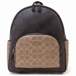 コーチ バッグ ショルダー COACH アウトレット シグネチャー PVC コーティングキャンバス リュック バックパック CZ771 IMXI8