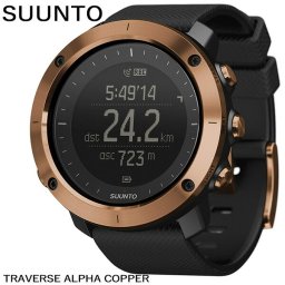 【訳あり・スリーブなし】SUUNTO スント 腕時計 時計 GPS スポーツウォッチ 防水 コンパス 高度 天候傾向 充電式 トラバース アルファ カッパー SS023443000