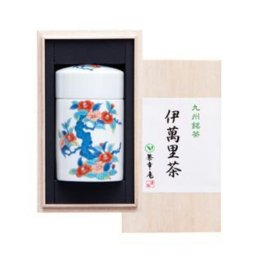 伊万里焼茶筒入伊萬里茶（木箱入）