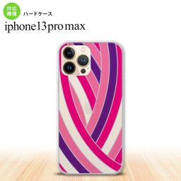 iPhone13ProMax iPhone13 Pro Max 背面ケース カバー ステンドグラス風 帯 ピンク ステンドグラス風 iPhone13 マックス 6.7インチ  nk-i13pm-sg14