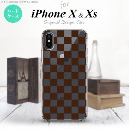 【iPhoneX】【スマホケース/スマホカバー】【アイフォンX】iPhoneX スマホケース カバー アイフォンX スクエア 茶 nk-ipx-032【メール便送料無料】