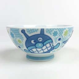 アップ ばいきんまん 染付茶碗 (ちゃわん/食器) キャラクター染付食器シリーズ (アンパンマン) キッチン用品(MCD)