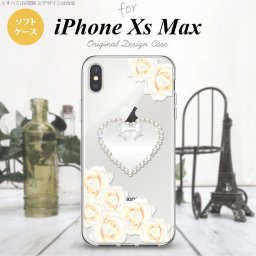 iPhoneXsMax iPhone XS Max スマホケース ソフトケース ハート D 白 メンズ レディース nk-ixm-tp231