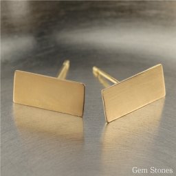  レクタングルプレートピアス ピアス オブロング スクエア 四角 片耳販売 ゴールド K18 丸型 シンプル スタッドピアス レディース 18金 18金ピアス シンプルピアス プレゼント 記念日 誕生日 pi04