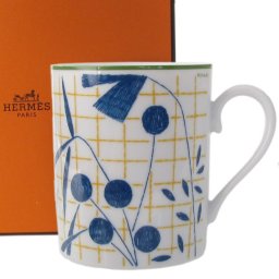 エルメス 食器 HERMES マグカップ マグ コップ ウォーク・イン・ザ・ガーデン ブルー A Walk in the Garden MUG BLEU A WALK 43031P シングル 洋食器 43031P 【スペシャルラッピング対応(別売り)】 送別会 誕生日 お中元 還暦祝い 結婚祝い 結婚式 高級 父の日 母の日 即日発送 ホワイトデー