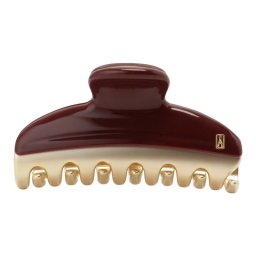 アレクサンドル ドゥ パリ ALEXANDRE DE PARIS ヘアアクセサリー ヘアクリップ ICCM 15571 02 B2 ahal00052l PINCES VENDOME CLIP M 7.5CM ヴァンドーム Mサイズ 髪留め レディース ボルドー+ゴールド