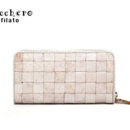 正規品 メンズ レディース ズッケロ フィラート zucchero filato ズッケロフィラート カウレザーホワイトメッシュ長財布 47735w 6030441 sri16 旅行 ギフト