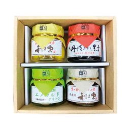 黒豆 利久 栗 梅 お歳暮 おせち 正月 お年賀 京都 進物 黒豆の煮豆 栗の甘露煮 渋皮付栗の甘露煮 梅甘露煮 セット化粧箱入 小瓶4種入 ろ-3