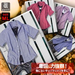 チェックシャツ メンズ 半袖 デザインチェックシャツ 全５カラー  人気 メンズ ピンク 赤 青 黒  2  カットソー  アメカジ チェック 半袖シャツ 　 母の日 福袋 　  2020