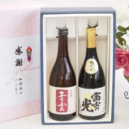 実りの秋の贈り物 日本酒純米酒 感謝の贈り物ボックス2本セット(後藤酒造場 青雲(三重県) 安達本家 富士の光(三重県)) 720ml×2本