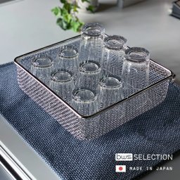 すっきり暮らす水切りかご スクエアタイプ LW-930000[日本製 水切りかご シンク内 水切りラック ステンレス スリム キッチン コンパクト 水切りカゴ バスケット 水切り かご 大きい 大容量 野菜 ざる 角 水切りざる 角型 ザル 食洗機対応]