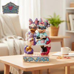 ミニー デイジー ファッショニスタ 14.7cm | ディズニー トラディションズ ジムショア グッズ フィギュア 人形 置物 彫刻 Jim Shore 正規輸入品