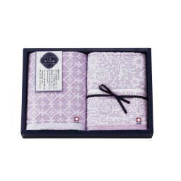 伊予国 花つむぎ つむぎ フェイスタオル2P IH-2531【北海道・沖縄県・離島 配送不可】
