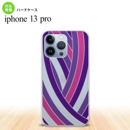 iPhone13 Pro iPhone13Pro 背面ケース カバー ステンドグラス風 帯 パープル ステンドグラス風  nk-i13p-sg15