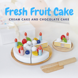 My Fresh Fruit Cake マイフレッシュフルーツケーキ 木のままごとあそび たのしいケーキ職人 パティシエごっこ