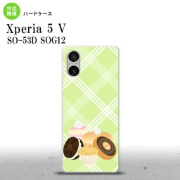 Xperia 5V Xperia 5V スマホケース 背面ケース ハードケース スイーツ ドーナツ 緑 2023年 10月発売 nk-xp55-662