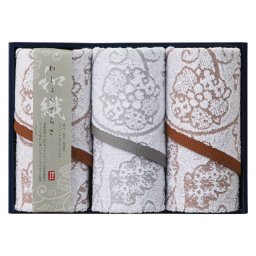 実りの秋の贈り物 フェイスタオル3P 今治タオル 32×73cm