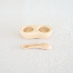 ぺレンツ 手のひら皿とスプーンのセット 手のひら皿 スプーン 出産祝い ベビー食器 離乳食 こども 赤ちゃん 離乳食用 子供食器 ファーストスプーンセット 木製 スパイス入れ 薬味入れ スパイストレー ジャム入れ メモリアルグッズ 出産祝 食器セット 木の食器 お食い初め プレゼント 孫