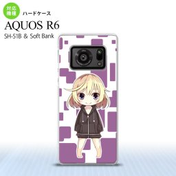 SH-51B AQUOS R6 AQUOS R6 スマホケース ハードケース 女の子 C 紫 メンズ レディース nk-r6-1337