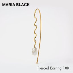 マリアブラック MARIA BLACK 100768YG ピアス Agosto Earring レディース アクセサリー パール 片耳販売 GOLD シングル ジュエリー カジュアル ギフト プレゼント お祝い 記念 かわいい おしゃれ ゴールド