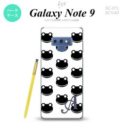 Galaxy Note 9 ギャラクシー ノート9 SC-01L SCV40 スマホケース カバー ハードケース カエル・かえる （G） イニシャル 対応 nk-note9-167i[スマホ,スマホケース,スマホカバー,ケース,カバー,ジャケット]