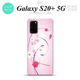 SC-52A SCG02 Galaxy S20+ 5G スマホケース ハードケース 花柄 ミックス A ピンク メンズ レディース nk-s20p-273