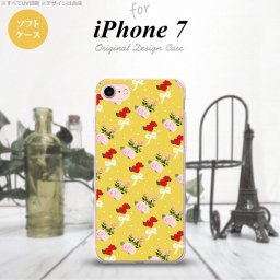 【iPhone7】【スマホケース/スマホカバー】【アイフォン７】iPhone7 スマホケース カバー アイフォン７ ソフトケース 花柄・バラ（I） 黄 nk-iphone7-tp263【メール便送料無料】