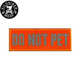 KILONINER キロナイナー カスタマイズ用パッチ Reflective High Visibility DO NOT PET Patch Orange ワッペン