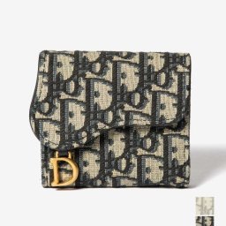 Dior ディオール Saddle Lotus ウォレット  S5652CTZQ 三つ折り財布 レディース 財布