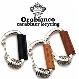 オロビアンコ カラビナキーリング Orobianco 正規品 大人気 日本製 本革 ブランド Keyring 選べる6色 お祝い 卒業 入学 就職 退職  キーホルダー メンズ カジュアル アウトドア 誕生日に人気 [ORKY-004]