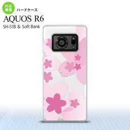 SH-51B AQUOS R6 AQUOS R6 スマホケース ハードケース 花柄 サクラ A ピンク メンズ レディース nk-r6-053