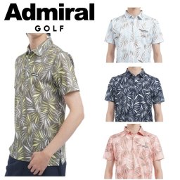 アドミラル ゴルフ メンズ リゾートプリント シャツ ADMIRAL GOLF ADMA529 2025年春夏モデル お誕生日祝い お祝い 記念品 お父さん 父の日 彼氏 男性 30代 40代 50代 60代  還暦祝い 敬老の日 人気プレゼント プレゼント