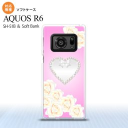 SH-51B AQUOS R6 AQUOS R6 スマホケース ソフトケース ハート D ピンク メンズ レディース nk-r6-tp234