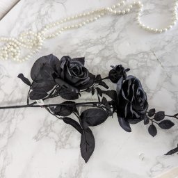 造花　黒いバラ　花ことばは「永遠の愛」アスカアイテム
